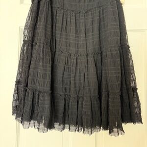 Max Studio Black Lace Skirt